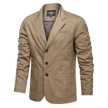 Bahar 2022 yeni vintage düz renk takım elbise erkek iş genç ve orta yaşlı gevşek takım elbise çok yönlü rahat ceket