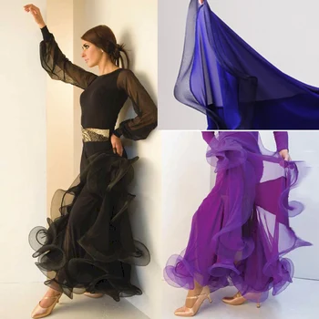 Bayan Modern Dans Kostümleri Flamenko Etekler Balo Salonu Etekler Latin Salsa Flamenko Balo Salonu dans eteği Performans Giyim B-6065