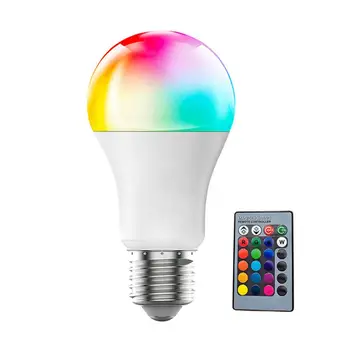 Bluetooth E27 Led ampul 10 w/15 w / 20 w Rgb Led renkli ampul kısılabilir ev ampul fonksiyonu zamanlayıcı ampul lamba ışıkları D9r0