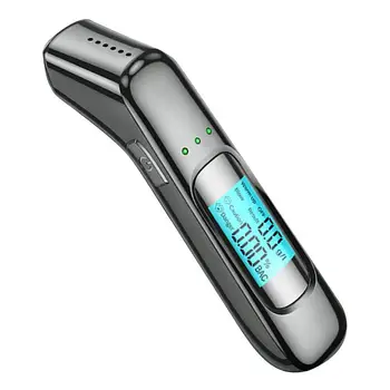 Breathalyzer Breathalyzer Test Etmek için Temassız Ve Yüksek Hassasiyetli Nefes Test Cihazı Dijital lcd ekran USB Şarj Edilebilir