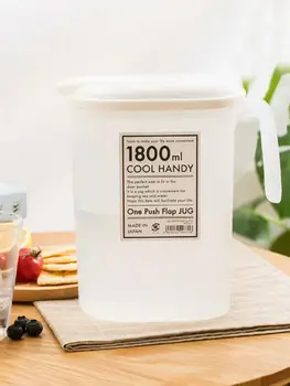 Büyük Kapasiteli Plastik Buzdolabı Su Isıtıcısı Taşınabilir soğuk tencere 1.8 L Yapmak İçin Soğuk İçecekler İsıya Dayanıklı Suyu Demlik Ev
