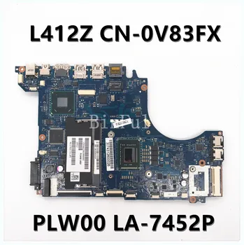 CN-0V83FX 0V83FX V83FX Anakart İçin DELL XPS 14Z L412Z PLW00 LA-7452P Laptop Anakart W、 I5-2430M CPU 100 % Tam İyi Çalışıyor
