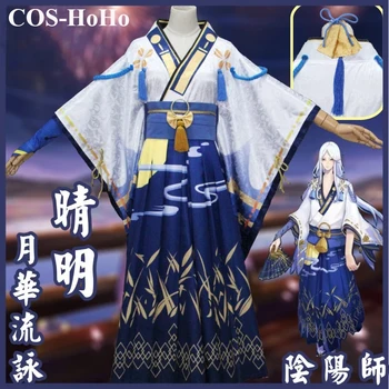 COS-HoHo Anime Onmyoji Abe hiçbir Seimei Yaz Şenliği Yeni Cilt Kimono Üniforma Cosplay Kostüm Cadılar Bayramı Partisi Rol Oynamak Kıyafet