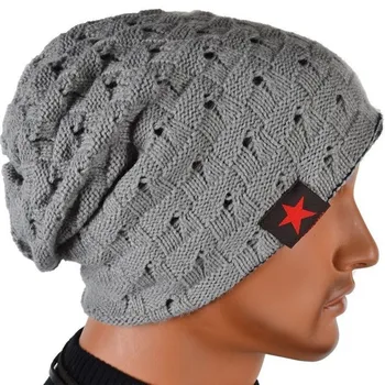 CUHAKCI Unisex Şapka Kış Sıcak Yeni Örgü Bere Geri Dönüşümlü Baggy Kar Kap Sıcak Moda Erkekler Kafatası Tıknaz Kadın