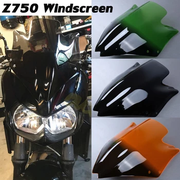Cam Windscreen Çift Kabarcık rüzgar deflektörü Kawasaki Z750 Z750R 07 08 2009 2010 2011 2012 2013 Z 750 Aksesuarları Moto