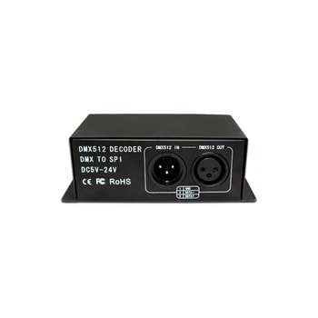 DC5-24V DMX512 dekoder RGB Led dijital kontrolör için 2811/2812/1903/1809 Led şerit ışıkları