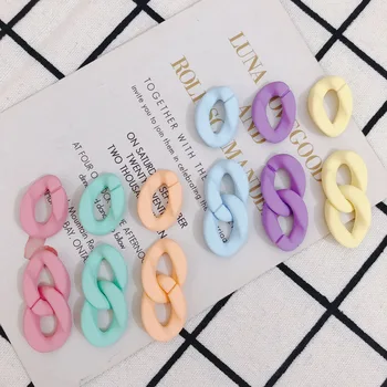 DIY Takı Aksesuarları Kişilik Minimalist Şeker Renk Açılış Zincir Toka Anahtarlık Kolye Malzeme Aksesuarları 10 adet