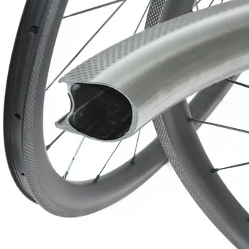 Dinamik Fren Toray T800 Tam Karbon 38mm Tüpsüz Yol Bisikleti karbon tekerlekler Karbon Bisiklet Tekerlekleri OEM Yarış Bisikleti Karbon Jant