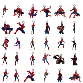 Disney Marvel Avenger Örümcek Adam Akrilik Kolye Epoksi Reçine Takı Yapımı Takılar Animasyon DIY Aksesuarları Takı MLV532