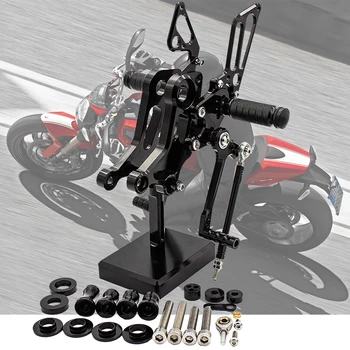 Ducati Canavar 1100 EVO 2011-2013 GP Değiştiren Ayarlanabilir Motosiklet Footrest Arka Ayak kazıklar Ters Dikiz Footpeg