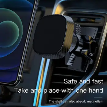 Dönebilen telefon tutucu Güçlü Emiş Araba Mıknatıs Telefon Görünmez araba için tutucu Hava Çıkışı Telefon Klip Silikon Yüzey İle