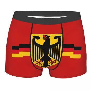 Erkek Seksi Alman Kartal Kalkan İç Çamaşırı Almanya Bayrağı Boxer Külot Streç Şort Külot Külot
