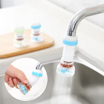 Ev Musluk Filtresi Anti-splash Duş Banyo Döner Musluk Genişletici Mutfak Plastik Su Tasarrufu dönebilen musluk memesi