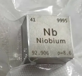 FANTU 99.95 % Niyobyum Elemanı Küp Saf Niyobyum Küp Collection10mm/25.4 mm / 50mm Nb Blok Niyobyum PeriodicTable Balıkçılık