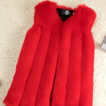 FOLOBE Kış Ceket Kadınlar Için Sıcak Faux Kürk Yelek Palto Ceket Moda Dış Giyim Waistcost Jile