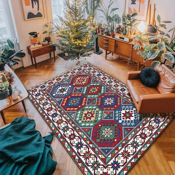 Fars kilimi Bohemian Retro Tarzı Oturma Odası kanepe battaniyesi Sehpa Yastık Yatak ve Kahvaltı Otel Yatak Odası ofis halısı