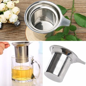 File çay demliği Kullanımlık çay süzgeci Demlik Paslanmaz Çelik Gevşek Tea Leaf Spice Filtre Drinkware Mutfak Aksesuarları