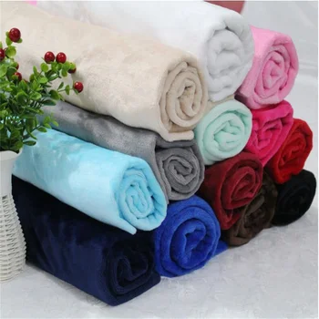 Flanel flanel battaniye ev giysileri pijama tek renk baskılı flanel yastık battaniye kumaşı