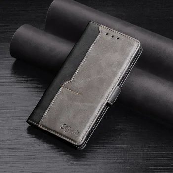 Flip Case Moto G Güç İçin (2021) cüzdan deri kılıf Renk Kontrast telefon kılıfı İş Kapak Çapa