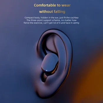 G9S Kablosuz Bluetooth uyumlu Kulaklık Dokunmatik Kontrol Bluetooth uyumlu Kulaklık Su Geçirmez Handsfree Telefon için Mic ile