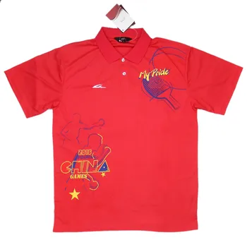 GuoQiu çocuk Kısa Kollu T-Shirt Çocuk Erkek Kız Masa Tenisi Spor G-10198