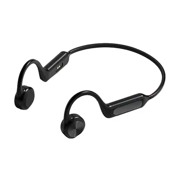 HTHL Kemik iletimli kulaklık Bluetooth 5.0 Hifi Stereo Mic İle Su Geçirmez Spor Kulaklıklar Koşu Sürüş Bisiklet İçin