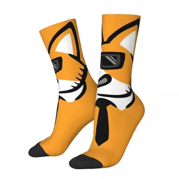 Hip Hop Retro Klasik Baskı-2 Çılgın erkek varis çorabı Unisex Serin Köpek Hip Hop Moda Roar Desen Baskılı Ekip Çorap
