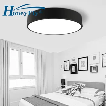 HoneyFly Ultra ince 5cm LED Lamba Dairesel Yatak Odası Tavan Lambası Modern Sözleşmeli Oturma Odası Yaratıcı İskandinav Çalışma