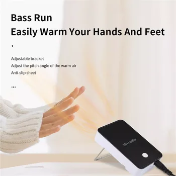 Isıtıcı el ısıtıcı ayak masaüstü ısıtıcı hızlı ısıtma enerji verimli Mini havalı ısıtıcı ofis için