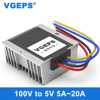 Izole 60V72V84V96V100V 5V güç dönüştürücü 50 - 120V için 5V DC voltaj regülatör modülü