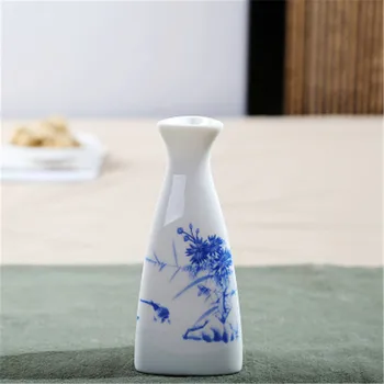 Japon Sake Pot Yaratıcı Seramik Şarap Seti Ev Şarabı İsıtıcı Çin şarap gereçleri Beyaz karaf Bar cep şişesi Drinkware Hediyeler