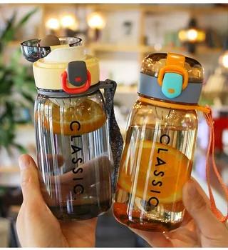 Japon Taşınabilir Kahve Fincanı Yüksek değerli Plastik Su Bardağı Erkekler ve Kadınlar Açık Spor sızdırmaz Fincan Basit Kullanışlı Bardak