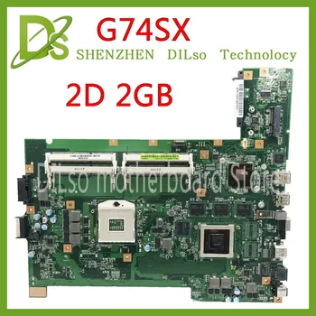 KEFU G74SX ASUS G74SX G74S GTX560M 2GB destek 2D konektörü 4 Bellek yuvası Laptop Anakart