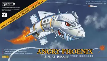 KILIÇ CT001 Kızgın Phoenix AIM - 54 FÜZE QEDİTİON Çift setleri / kutuları + parantez