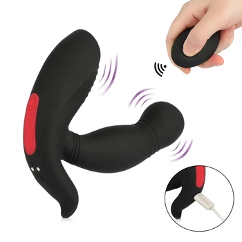 Kablosuz Uzaktan prostat titreşimli masaj aleti 9 Modu Titreşimli Anal Plug G Noktası Stimülasyon Butt Plug Erotik Yetişkin Ürünleri Adam için