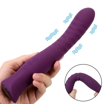Kadın Mastürbasyon bayanlara Seks Oyuncak Yapay Penis Vibratör 7 Frekans 3 Hız Klitoris Vajina Stimülasyon G Noktası Meme Masajı