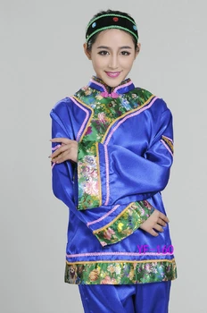 Kadın Çin Halk Kostüm 3 Renk Çin Geleneksel Giyim lady (Kadın Çöpçatan) Dramaturjik Kostüm Sahne Elbise 18