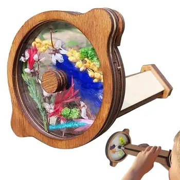 Kaleydoskop Çocuklar İçin Kaleydoskop Yenilik DIY Doldurulabilir Kaleydoskop Doğal Çiçekler DIY Yetişkinler Sihirli Dönen Kaleydoskop