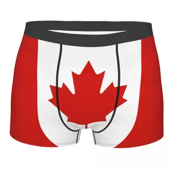 Kanada bayrağı erkek iç çamaşırı Özgürlük Küre baksır şort Külot Seksi Orta Bel Külot Homme S-XXL