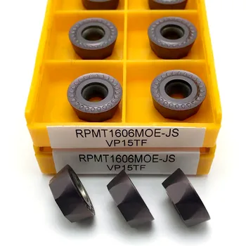 Karbür insert RPMT1606MOE JS VP15TF metal dönüm aracı CNC makinesi aracı freze kesicisi RPMT1606 torna aracı freze kesicisi RPMT