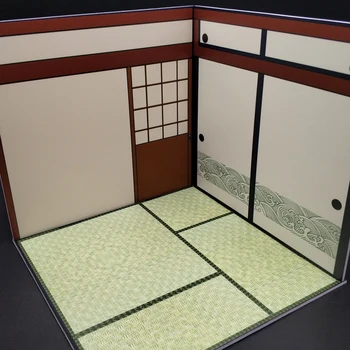 Koleksiyon 1/12 Ölçekli Şekil Sahne Aksesuarları Mini Mobilya GSC Japon Tarzı Bebek Evi ve Oda için 6 