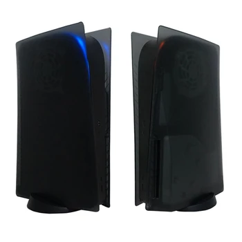Koruyucu Kabuk Siyah Oyun Konsolu Cilt Kabuk Sony PS5 Kontrol Paneli Kılıfı Plaka Çizilmeye dayanıklı Kapakları