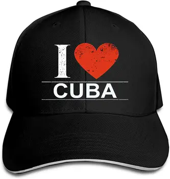 Küba bayrağı 4 Casquette ayarlanabilir moda şapka Unisex beyzbol kapaklar beyaz seviyorum