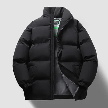 Kış Yeni Pamuk dolgulu giysiler Erkek Ceket Parkas Moda Trendi Etiket Kalınlaşmış Çiftler Kore Versiyonu Port Tarzı Aşağı Erkek Ceket