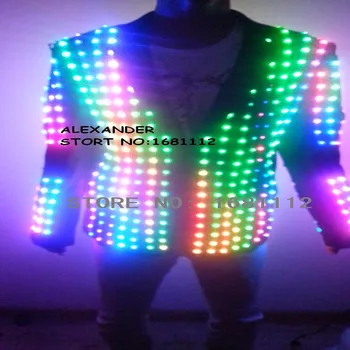 LED Kostüm / LED Sahne kıyafetleri / Aydınlık kostüm / LED takım elbise