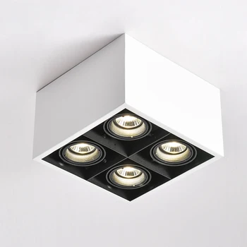 LED Tavan ışıkları spot LED lambalar aydınlatma GU10 4 * 5W led ampuller montaj tavan işık lambası süslemeleri Aydınlatma oturma odası için