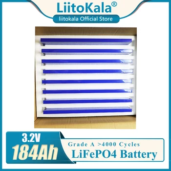 LiitoKala Lifepo4 Pil 3.2 V 200AH 184AH Şarj Edilebilir Lityum Demir Fosfat Pil DIY 12V 24V EV RV golf arabası Enerji Depolama