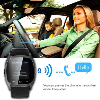 M26 Smartwatches Bluetooth Kablosuz Giyilebilir Cihaz akıllı saat ile LED Ekran Müzik Çalar Pedometre İçin Smartphone PK DZ09
