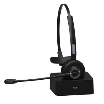 M97 Mono Kamyon Şoförü Bluetooth kablosuz kulaklık Mikrofon ve Şarj İstasyonu İle Kamyon Şoförü Çağrı Merkezi Ofis İş Kulaklık