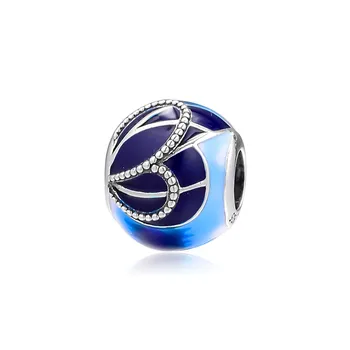 Mavi Kelebek Kanat Charm Kristaller 925 Gümüş Takı Yılan Zincir Bilezikler Tatil Hediyeler Aksesuarları Kadınlar İçin DIY Makyaj